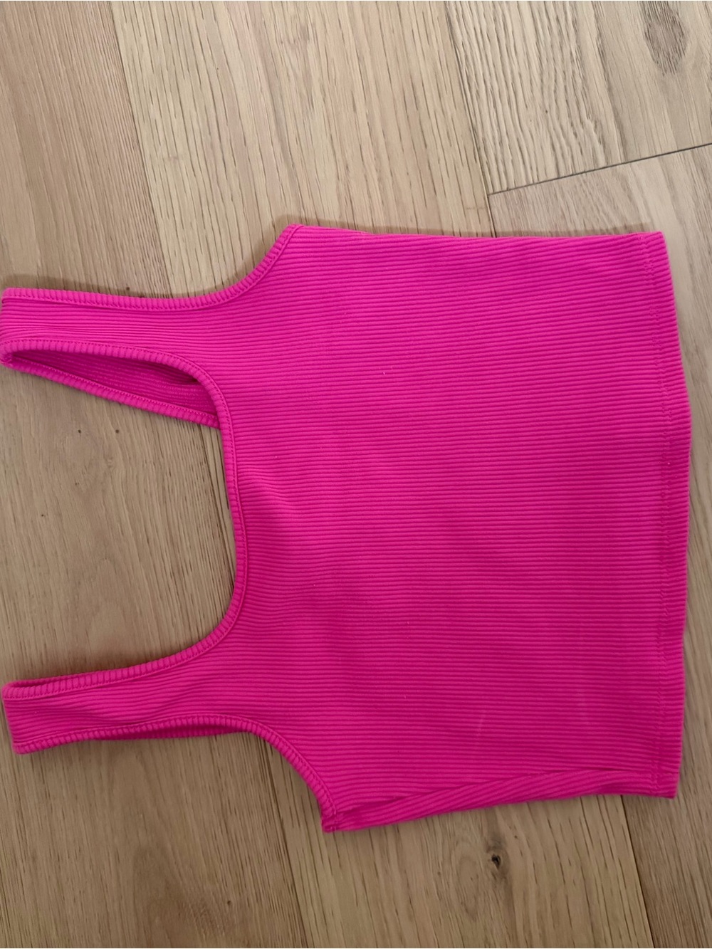 wild fable Bright Pink Ribbed Tank Top